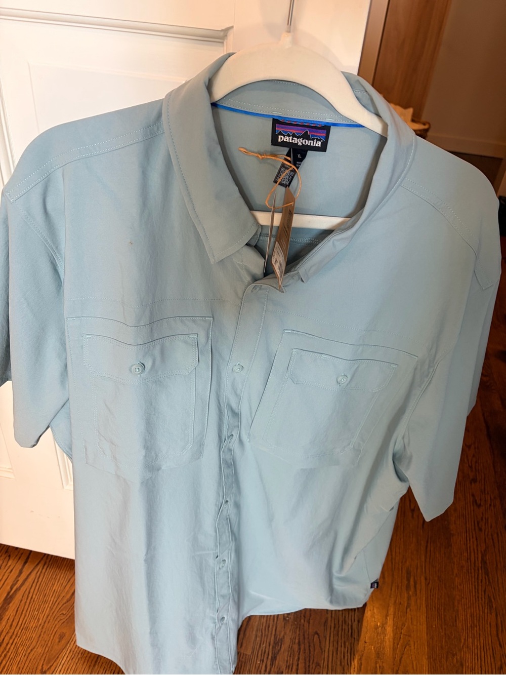 Patagonia Self-Guided Sun Shirt Thermal Blue Men’s XL NWT